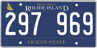 RI license plate 297969
