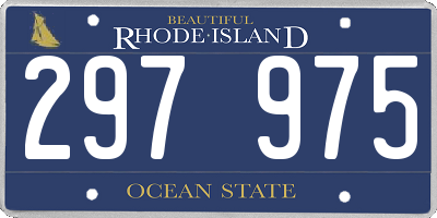 RI license plate 297975