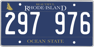 RI license plate 297976