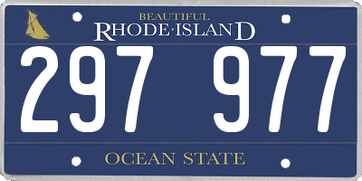 RI license plate 297977
