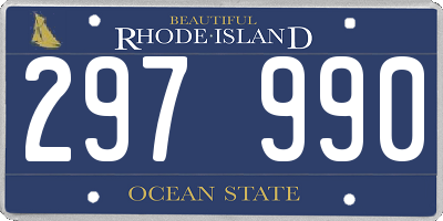 RI license plate 297990