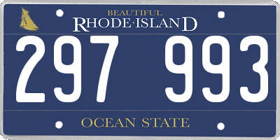 RI license plate 297993