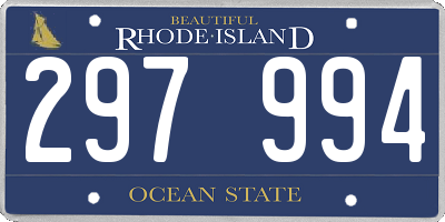 RI license plate 297994
