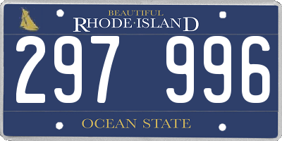 RI license plate 297996