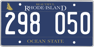 RI license plate 298050