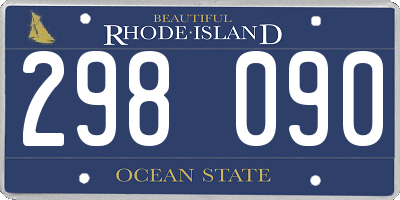 RI license plate 298090
