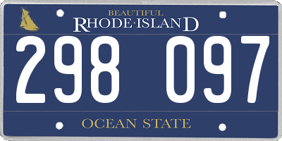 RI license plate 298097