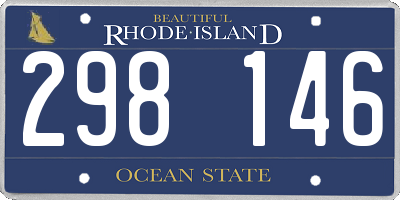 RI license plate 298146