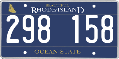 RI license plate 298158