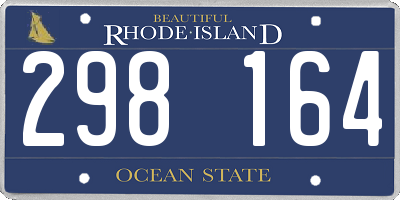 RI license plate 298164