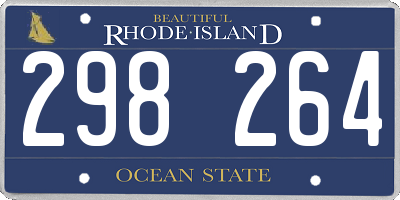 RI license plate 298264
