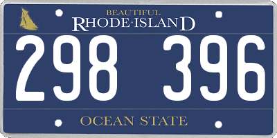 RI license plate 298396