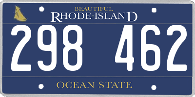 RI license plate 298462