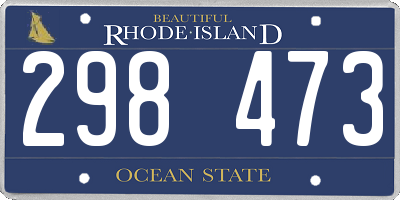 RI license plate 298473