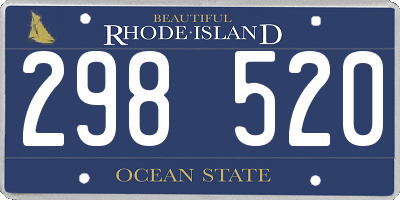 RI license plate 298520