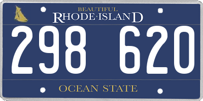 RI license plate 298620