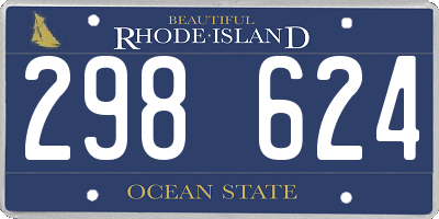 RI license plate 298624
