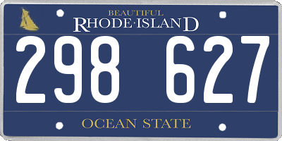 RI license plate 298627