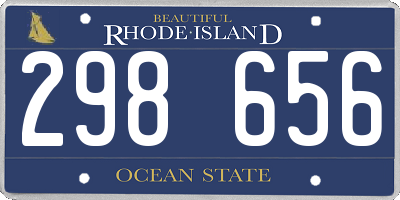 RI license plate 298656