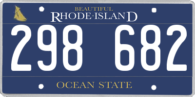 RI license plate 298682