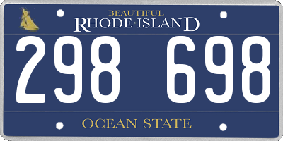 RI license plate 298698