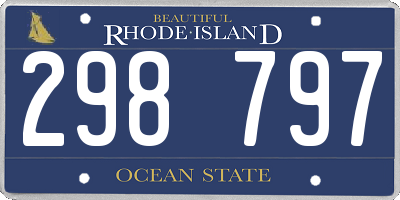 RI license plate 298797