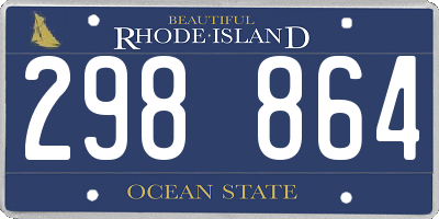 RI license plate 298864