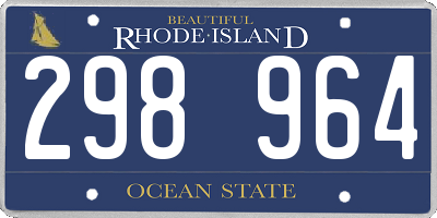 RI license plate 298964