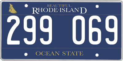 RI license plate 299069