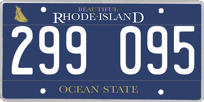 RI license plate 299095