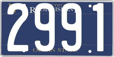 RI license plate 2991