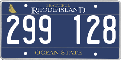 RI license plate 299128