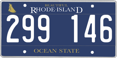 RI license plate 299146