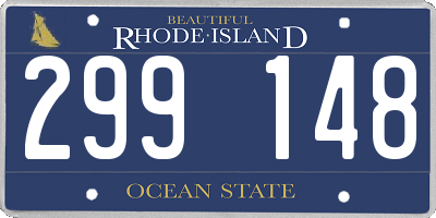 RI license plate 299148