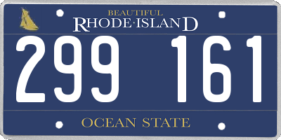 RI license plate 299161
