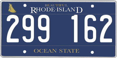 RI license plate 299162