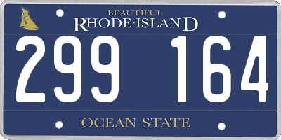 RI license plate 299164