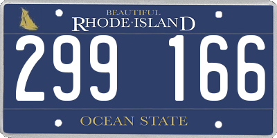 RI license plate 299166