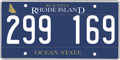 RI license plate 299169
