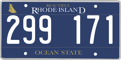RI license plate 299171