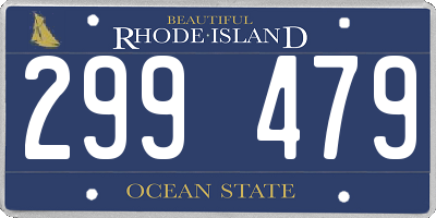 RI license plate 299479