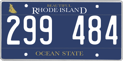 RI license plate 299484