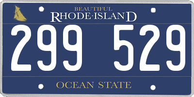 RI license plate 299529