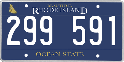 RI license plate 299591
