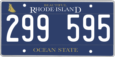 RI license plate 299595