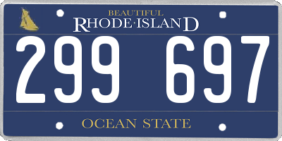 RI license plate 299697
