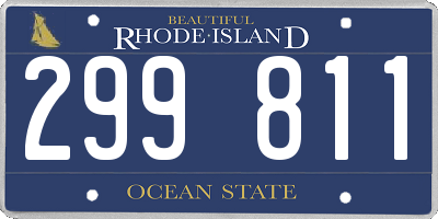RI license plate 299811