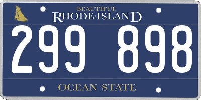 RI license plate 299898