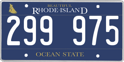 RI license plate 299975