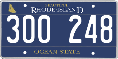RI license plate 300248